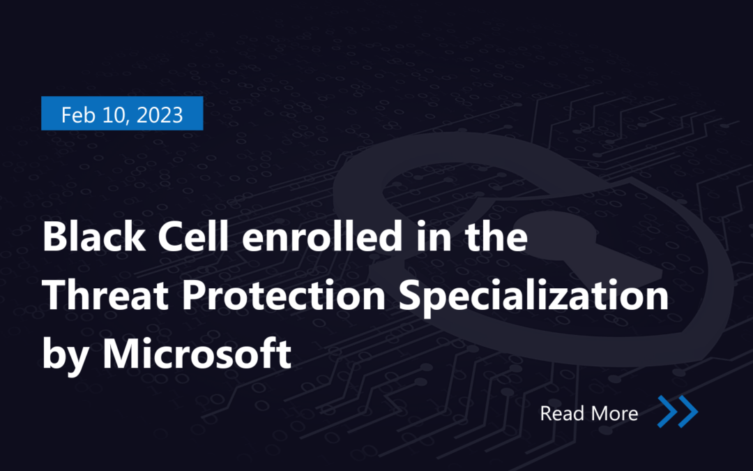 Black Cell enrolled in the Threat Protection Specialization by Microsoft