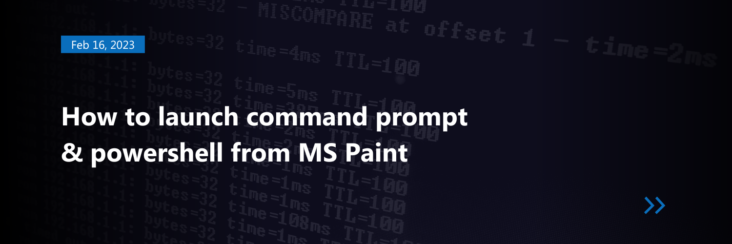 How to launch command prompt &#038; powershell from MS Paint