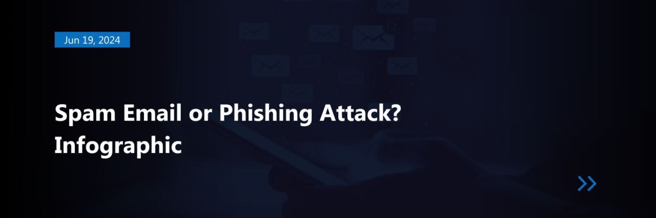 Spam Email or Phishing Attack? Infographic - Black Cell