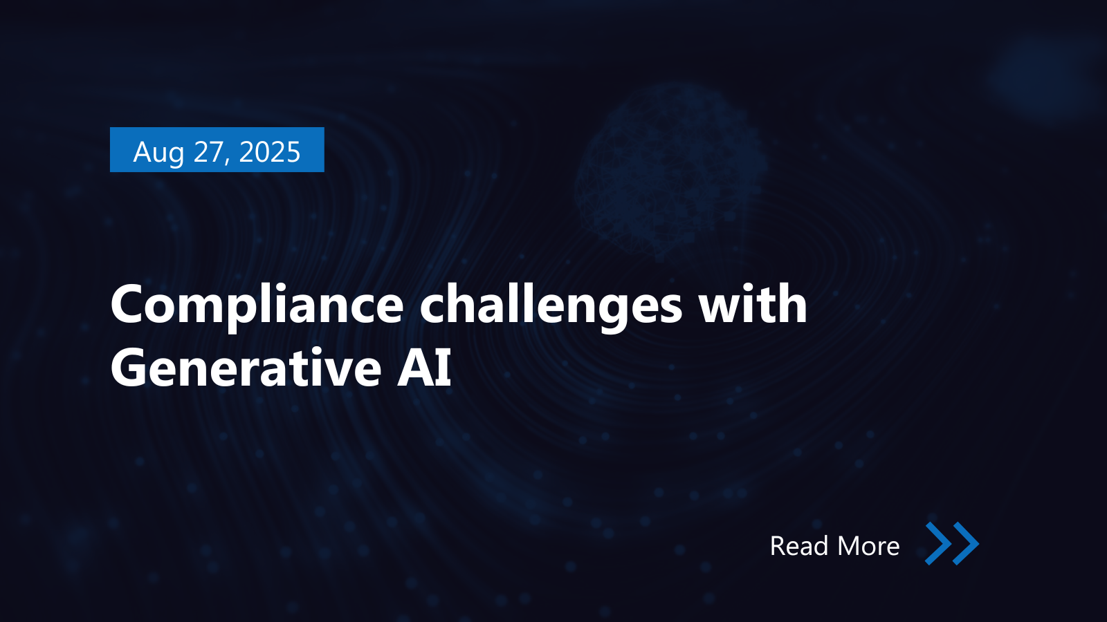 Compliance challenges with Generative AI